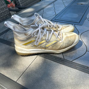 White Men's Size M 9.5 (W 10.5) Adult Adidas Adizero Shoes (Used)