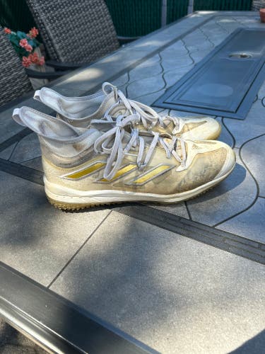 White Men's Size M 9.5 (W 10.5) Adult Adidas Adizero Shoes (Used)