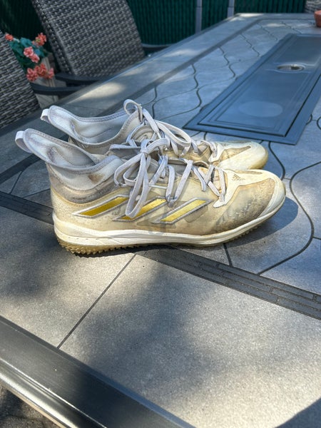 White Men's Size M 9.5 (W 10.5) Adult Adidas Adizero Shoes (Used)