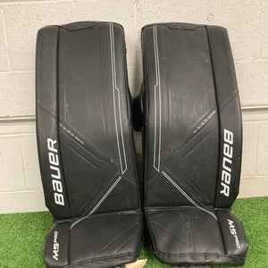 Black XS Intermediate Bauer Supreme M5 Pro Goalie Leg Pads (Used)