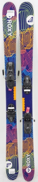 Roxy Hocus Pocus Junior Twin Tip Skis with Bindings - 138 cm Used