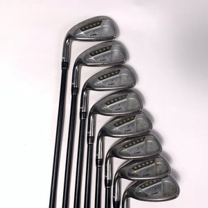 TaylorMade Rac OS Iron Set 5-PW+GW+SW Ultralite Senior Graphite Mens LH