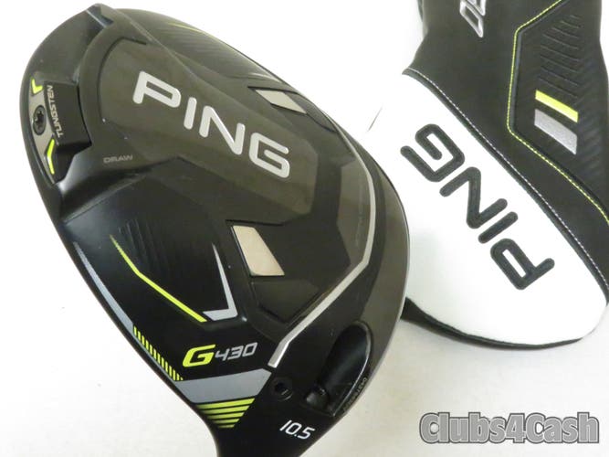 PING G430 Max Driver 10.5 TOUR 2.0 Chrome 65 Stiff Flex +Cover  Near MINT
