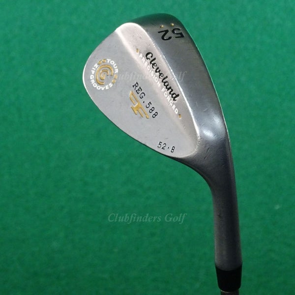 Cleveland 588 Forged Satin 52-8 52 GW Gap Wedge Rifle FCM 6.5 Steel Stiff