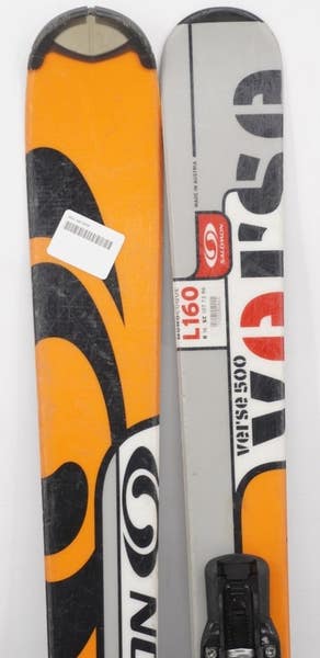 Salomon Verse 500 Adult Skis with Bindings - 160 cm Used