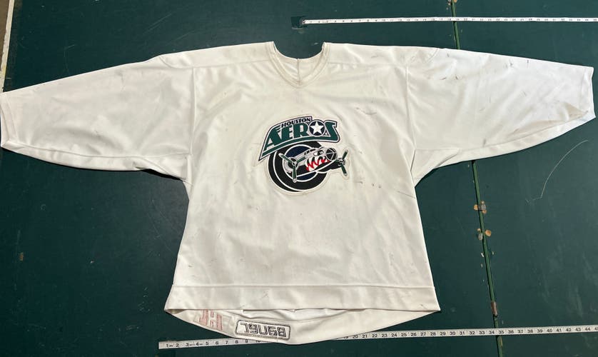 White Goalie Cut Men's Bauer Jersey (Used)