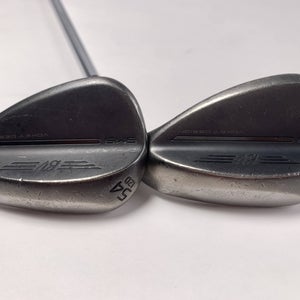 Titleist Vokey SM9 Jet Black Premium Wedge Set 54* 12 | 58* 12 Project X Mens RH