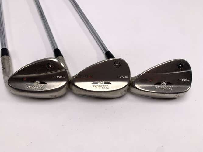 Titleist Vokey SM6 Steel Grey Wedge Set 52* 12 | 56* 8 | 60* 10 Wedge RH