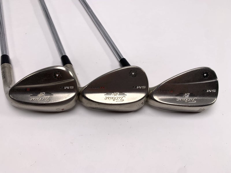 Titleist Vokey SM6 Steel Grey Wedge Set 52* 12 | 56* 8 | 60* 10 Wedge RH