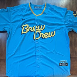 Milwaukee Brewers Brew Crew Jackson Chourio Adult XL Jersey NWT