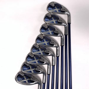 Callaway X-22 Iron Set 4-PW+SW Ladies Graphite Womens RH