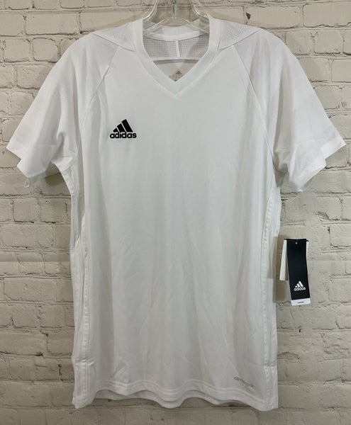 Adidas BK5435 Men's TIRO 17 100% Polyester CLIMACOOL Soccer Jersey White Small