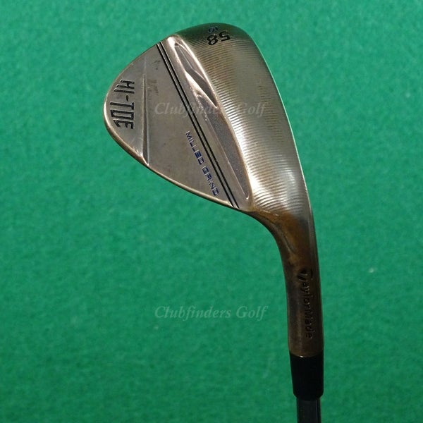 TaylorMade Milled Grind Hi-Toe 3 Copper 58-10 58 LW Lob Wedge KBS Steel Wedge