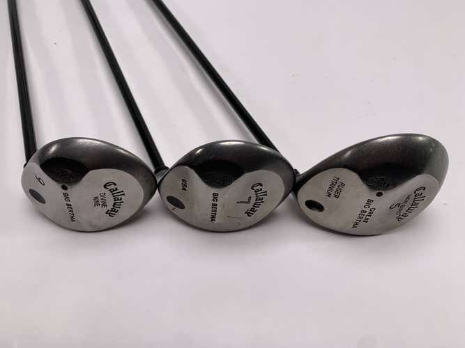Callaway Warbird Wood Set 5 7 9 | 18* 21* 24* Graman CF310 Regular Graphite RH