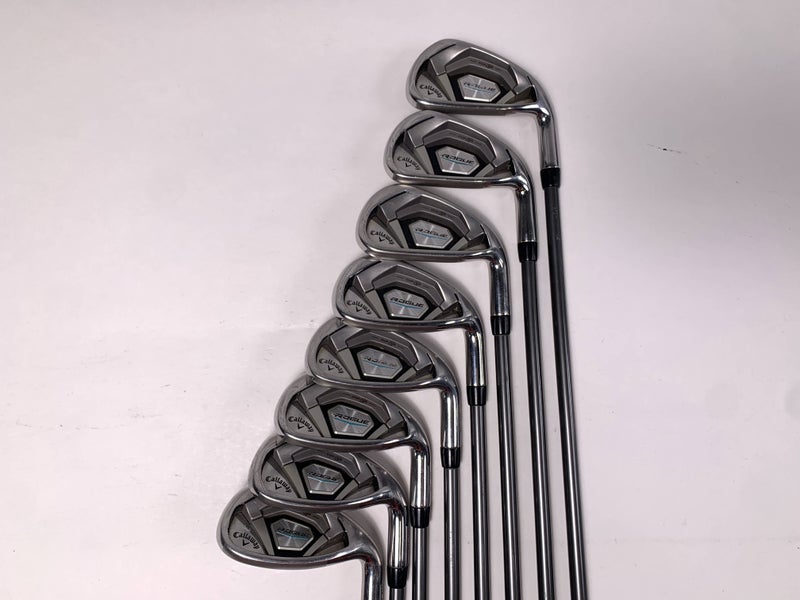 Callaway Rogue Iron Set 5-PW+GW+SW Aldila Synergy 50g Senior Graphite Mens RH