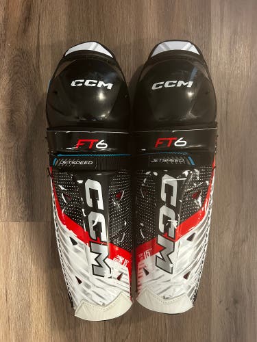 Senior CCM Jetspeed FT6 15" Shin Pads (Used)