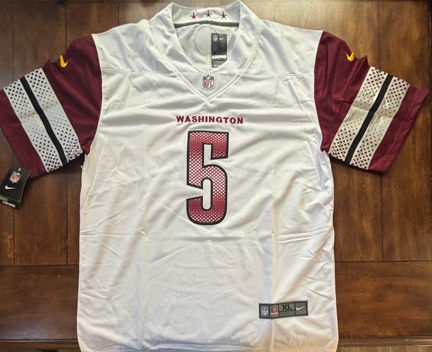Jayden Daniels #5 Washington Commanders Adult XL Jersey White