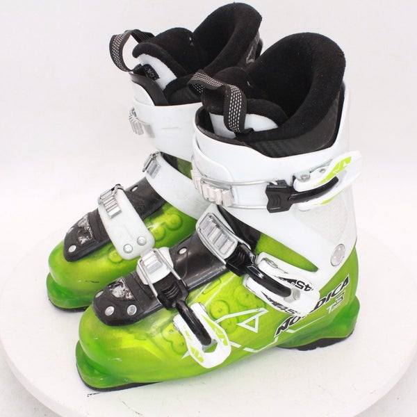 Nordica Team 3 Kids Ski Boots - Size 3.5 / Mondo 21.5 Used
