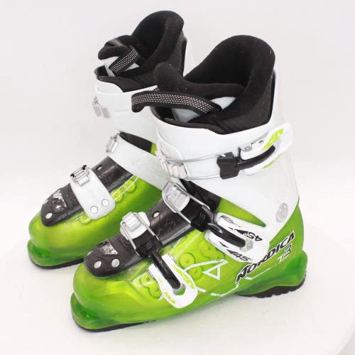 Nordica Team 3 Kids Ski Boots - Size 3.5 / Mondo 21.5 Used
