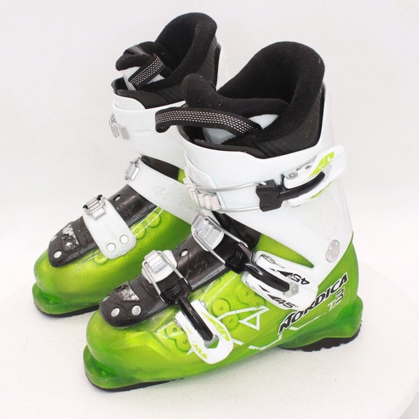 Nordica Team 3 Kids Ski Boots - Size 3.5 / Mondo 21.5 Used