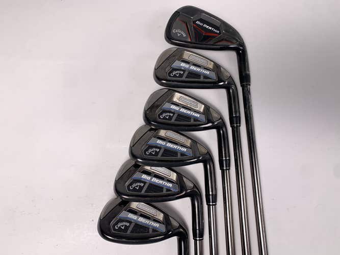 Callaway Big Bertha OS Iron Set 5-PW+SW UST Mamiya Recoil ES 450 F1 Ladies RH
