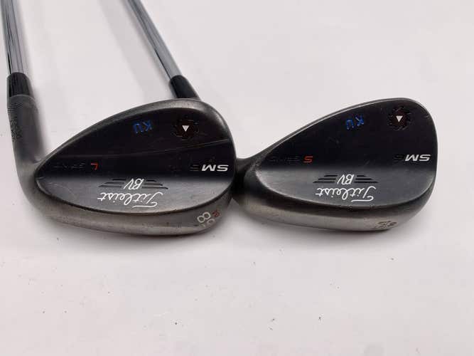 Titleist Vokey SM6 Jet Black Wedge Set 54* 10 58* 4 Wedge Steel Mens RH