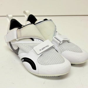 Nike SuperRep White Mesh Indoor Cycling Shoes US Womens 12 EU 44 EXCELLENT
