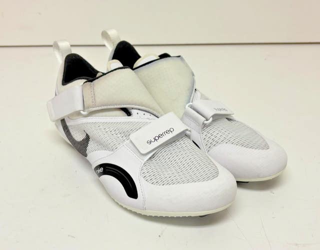 Nike SuperRep White Mesh Indoor Cycling Shoes US Womens 12 EU 44 EXCELLENT