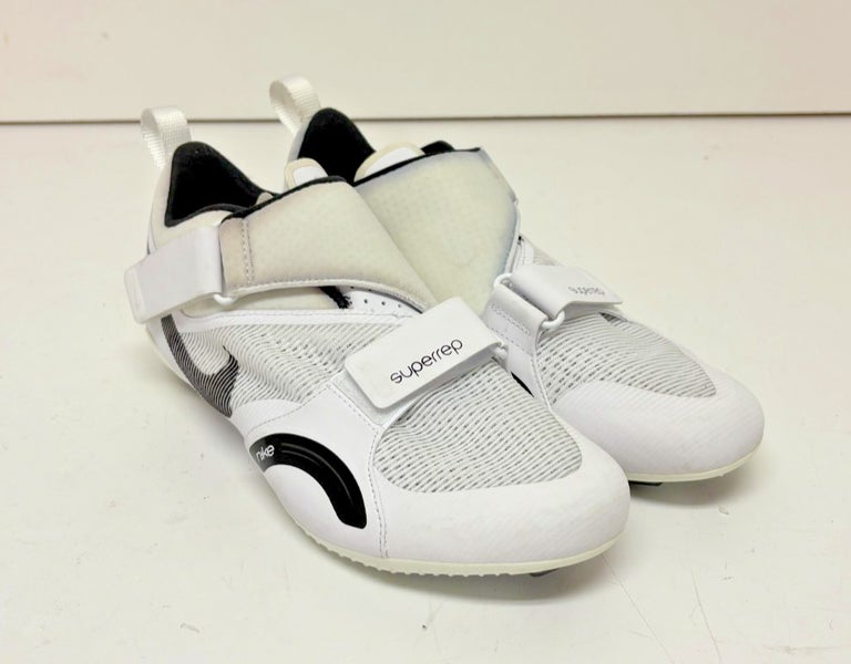 Nike SuperRep White Mesh Indoor Cycling Shoes US Womens 12 EU 44 EXCELLENT