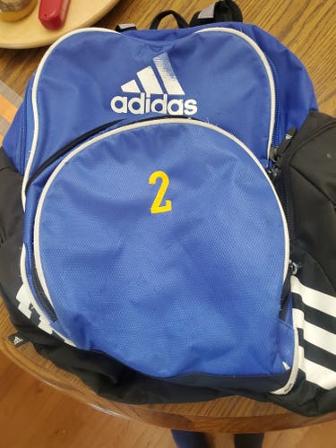 Blue Adult Unisex Large/Extra Large Adidas Backpack (Used)