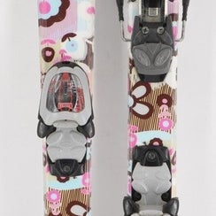 Roxy Flower Girl Kids Skis with Bindings - 120 cm Used