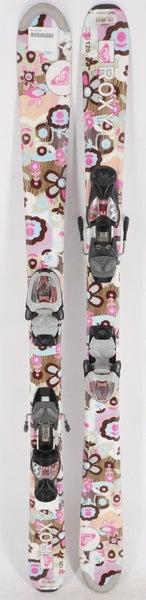Roxy Flower Girl Kids Skis with Bindings - 120 cm Used