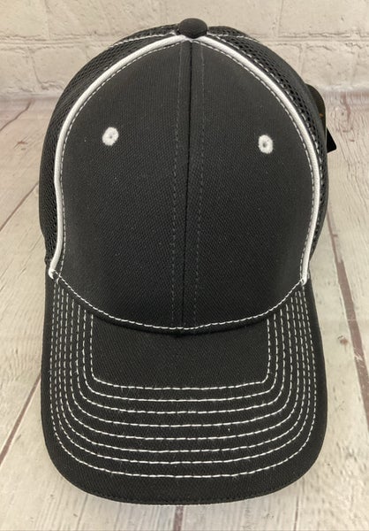 OC Sports PRO1125X Q3 100% Polyester Outdoor Fitted Hat Black White L/XL