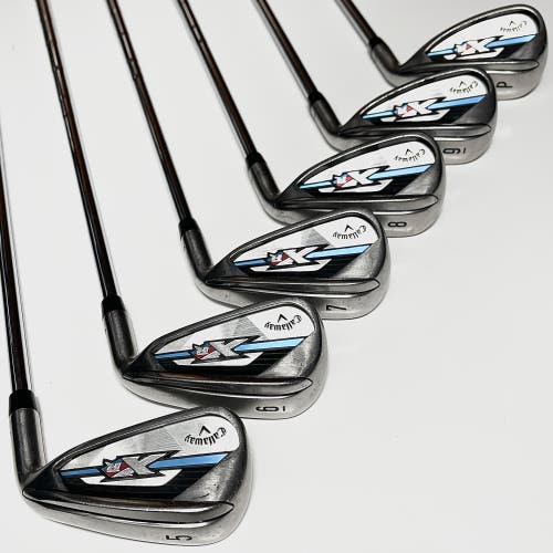 Callaway XR Iron Set 5-9, PW Right Handed Regular Flex Steel Shafts