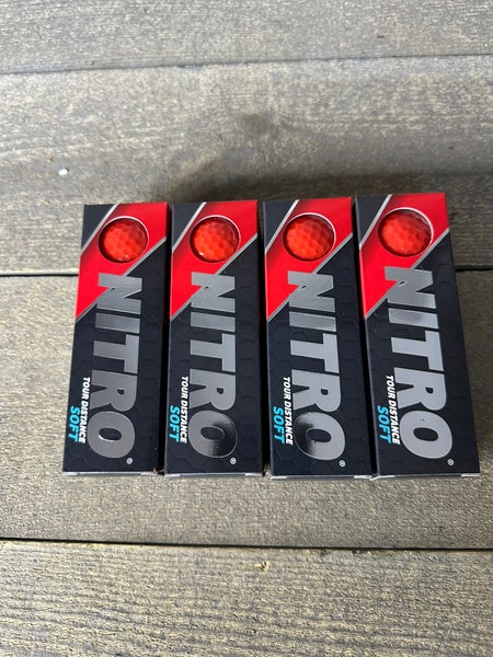 Nitro Tour Distance Soft 12 Pack  Red Ultrasoft 65 Compression Golf Balls New