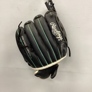 Used Rawlings SURE CATCH RH Throw Fastpitch Gloves Black 11" 11851-S000037218