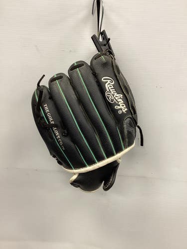 Used Rawlings SURE CATCH RH Throw Fastpitch Gloves Black 11" 11851-S000037218