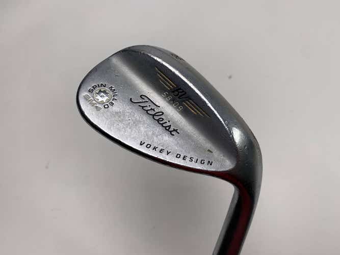Titleist Vokey Spin Milled SM4 Chrome Lob Wedge 58* 9 Wedge Steel Mens RH