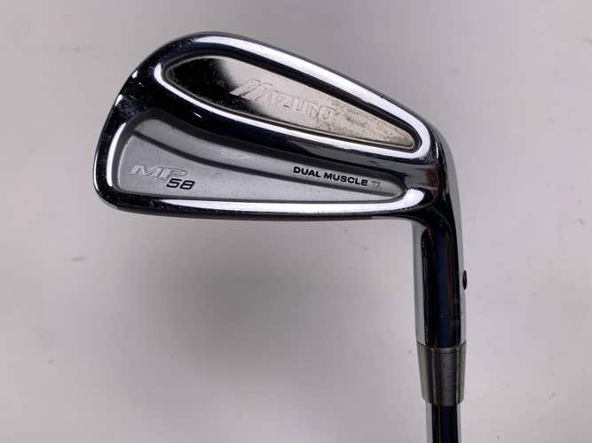 Mizuno MP 58 Single 6 Iron Fitter 2* Up KBS Tour Stiff Steel Mens RH +1''