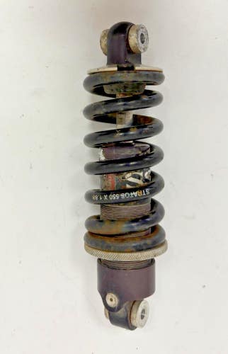 Vintage Stratos Strata Sport Mountain Bike Rear Coil Shock 6.25" Eye-to-Eye LOOK