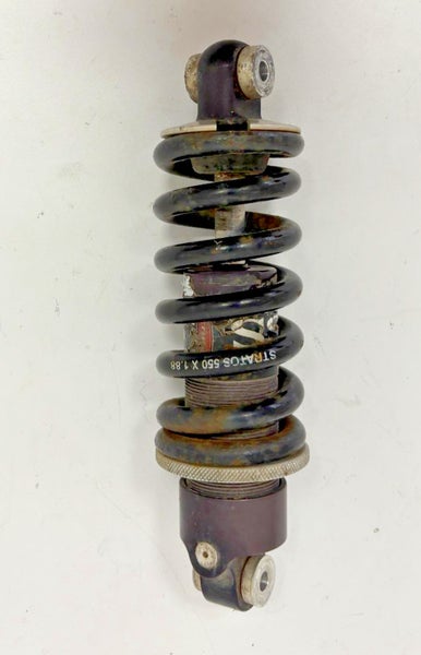 Vintage Stratos Strata Sport Mountain Bike Rear Coil Shock 6.25" Eye-to-Eye LOOK