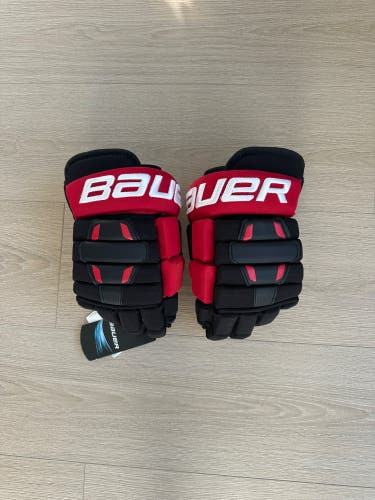 New Pro Stock Team Canada 12" Bauer 2N Hockey Gloves