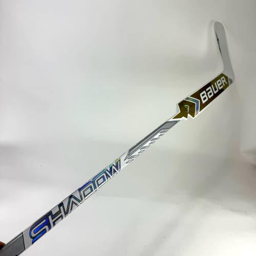 New Regular Gold Bauer Supreme Shadow Goalie Stick | 25" Paddle | Heel Curve | E604