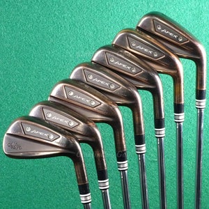 Callaway Apex Ai200 Brushed Copper 4-PW Iron Set Dynamic Gold 105 S300 Stiff