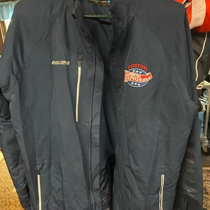 Blue Boston Jr.Rangers Men's Large Bauer Jacket (Used)
