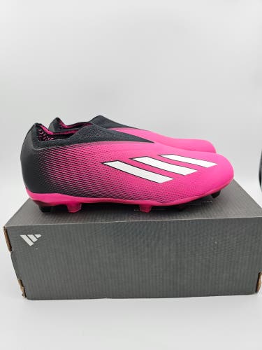 Adidas X Speedportal+ FG J GZ5120 Unisex Kid's Black/Pink Soccer Cleats SZ 3