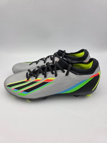 Adidas X Speedportal.3 FG 'Silver Metallic Black' Soccer Cleats Men's Size 9.5