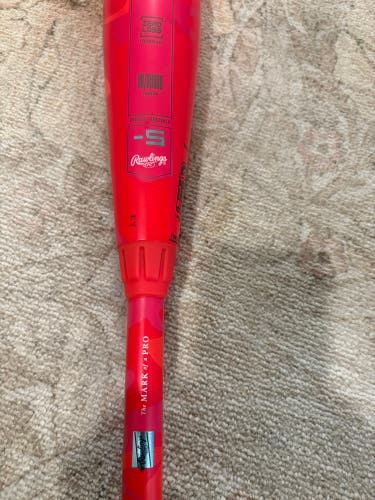 2025 Rawlings USSSA Certified Bat (-5)  26 oz 31" (Used)