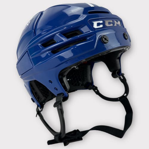 Pro Stock Used Small Blue CCM Super Tacks Helmet Toronto Marlies