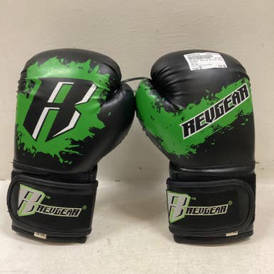Used RevGear Boxing Gloves Black And Green Senior 11725-S000490729